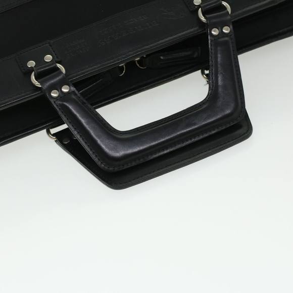 BURBERRY Nova Check Hand Bag Nylon Black Auth 36240 - Picture 7 of 10